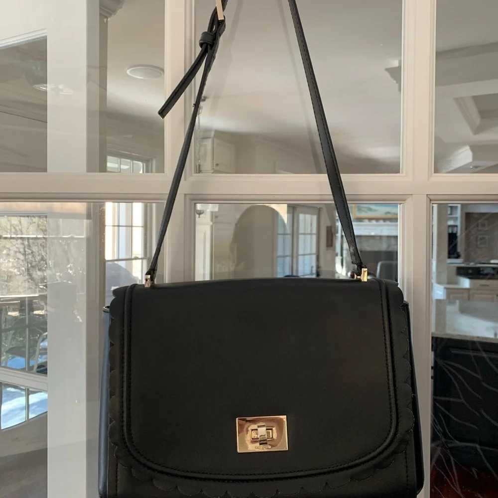 EUC kate spade Jazmin Maple Court Black Leather Purse - Picture 6 of 11